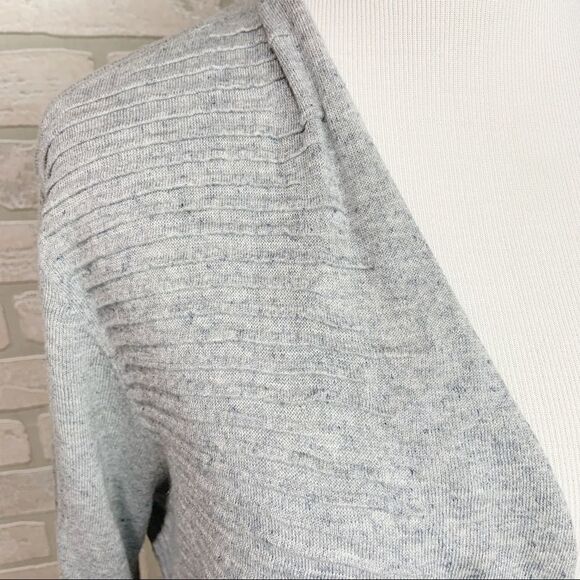 Eileen Fisher Cotton/Linen Open Front Cardigan M4 - Picture 4 of 8